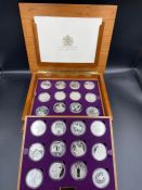 Royal Mint Queen Elizabeth II Golden Jubilee collection of 24 silver proof coins, all encapsulated