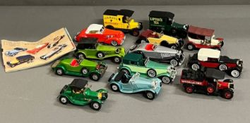 A selection of Matchbox, Yesteryear and Diecast cars