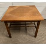 A square Mid Century style side table (H40cm SQ51cm)