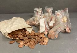 A large volume of uncirculated one Penny coins 1966.