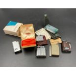 A selection of vintage lighters to include Ronson