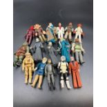 A selection of Star Wars figures to include Ben Kenobi etc