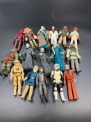 A selection of Star Wars figures to include Ben Kenobi etc