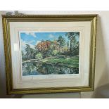 An Arthur Weaver signed print "Scene of the Mastes Augusta" 55cm x 42cm