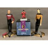 A selection of Star Trek collectable to include Jean Luc Picard and Data AF