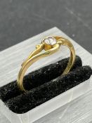 An 18ct gold and diamond, antique ring