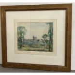 A water colour of Windsor Castle framed 28cm x 23cm