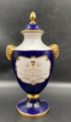 A Caverswall vase commemorating the opening of The Humber bridge by Her Majesty Queen Elizabeth II