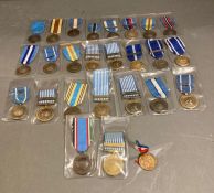A large volume of UN military medals