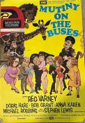 Studio canal Film posters undistributed "Mutiny on the Buses 1972" one sheet poster 27cm x 40cm