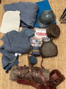 A selection of various reproduction military items