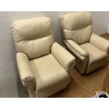 Two electric recliner chairs
