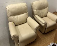 Two electric recliner chairs