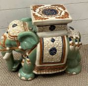 A elephant jardinière stand (H41cm W50cm)