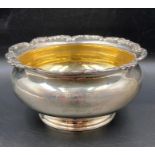 Silver Sugar Bowl London 1919 Goldsmiths & Silversmiths Co Approximate Total Weight 214g Presented