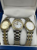 Three Ladies Rotary watches.