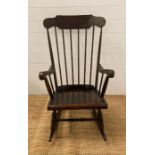 A vintage Boston style rocking chair