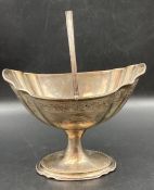 A George West silver sugar basket, hallmarked for Dublin 1795 in the Neo Classical style