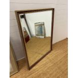 A large gilt frame mirror 100cm x 130cm