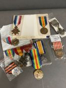 A selection of medals
