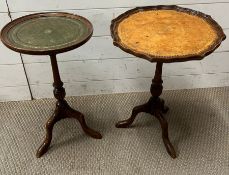 Two wine tables on out sphere legs (H50cm Dia 36cm)