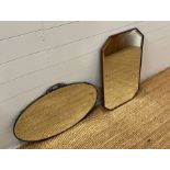 Two Mid Century wall mirrors