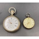 A cased silver open faced pocket watch by Alfred Russell & Co of Liverpool, no.73840 along with a