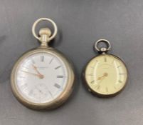 A cased silver open faced pocket watch by Alfred Russell & Co of Liverpool, no.73840 along with a