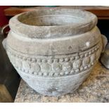 An urn garden pot (H38cm Dia39cm)