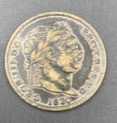 An 1820 shilling