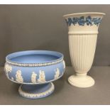 Two Wedgwood Jasperware vases