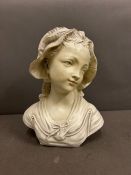 A bust of a Victorian lady