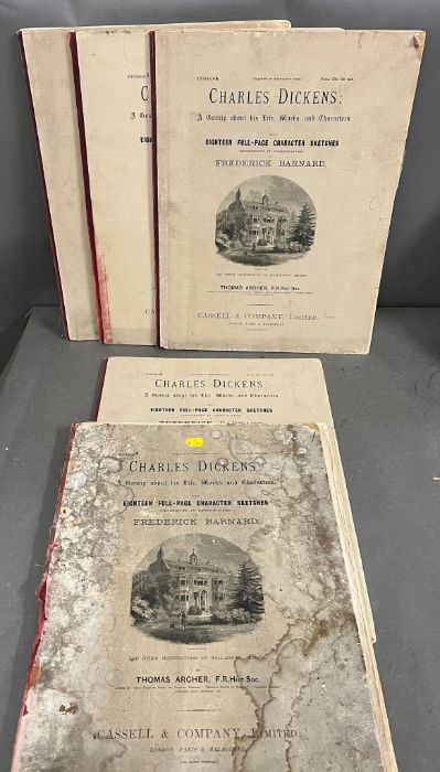 A Cassell & Company Charles Dickens character sketch books eighteen each.