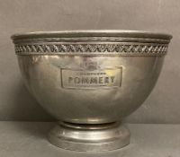 A vintage Art Deco French Pommery champagne bucket 1930's
