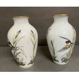 A pair of Franklin porcelain vases