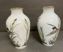 A pair of Franklin porcelain vases