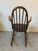 A Mid Century rocking chair stamped BSI 1960