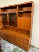 A Nathan Mid Century wall unit (H194cm W177cm D42cm)