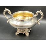 Silver Sugar Bowl London 1838 Richard Pearce & George Burrows Approximate Total Weight 365g