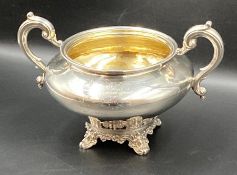 Silver Sugar Bowl London 1838 Richard Pearce & George Burrows Approximate Total Weight 365g