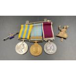 Medal Bar: 22259939 FUS.B.F.C.MONEY R.F. Saw action in Korea, postings included Malta, Egypt,