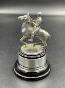 A silver Polo trophy Approximately 10cm tall, 'Salisbury Polo Club Charity Trophy. Hallmarked for