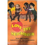 Studio canal Film posters undistributed "Love the Neighbour 1973" one sheet poster 27cm x 40cm