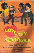 Studio canal Film posters undistributed "Love the Neighbour 1973" one sheet poster 27cm x 40cm