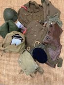A selection of Gloucestershire regiment uniform and militaria