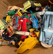 A selection of Diecast play worn cars