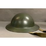 A military helmet