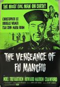 Studio canal Film posters undistributed "The Vengeance of Fu Man Chu 1972" one sheet poster 27cm x