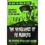 Studio canal Film posters undistributed "The Vengeance of Fu Man Chu 1972" one sheet poster 27cm x