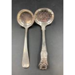 Two hallmarked silver sugar sifters